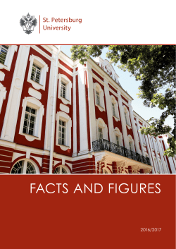Facts and Figures - Saint Petersburg State University