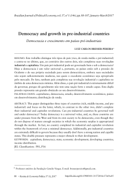 Democracy and growth in pre-industrial countries