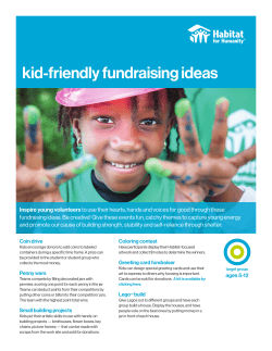 kid-friendly fundraising ideas