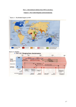 The UK and decolonisation