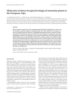 Molecular evidence for glacial refugia of mountain plants in the