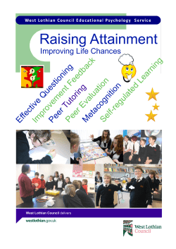 PDF file: Raising Attainment – Improving Life Chances