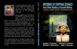 MYSTERIES OF EGYPTIAN ZODIACS