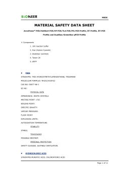 MSDS_AccuPower&reg; PCR PreMix