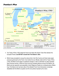 Pontiac`s War