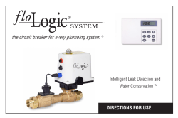 Intelligent Leak Detection and Water Conservation TM DIRECTIONS