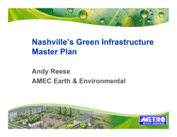 Nashville`s Green Infrastructure Master Plan