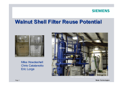 Walnut Shell Filter Reuse Potential