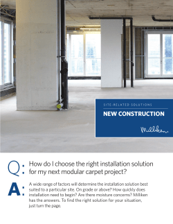 Site Related New Construction Brochure