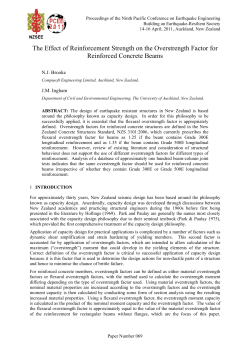 The Effect of Reinforcement Strength on the Overstrength Factor for