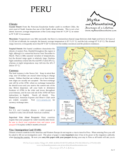 Peru - Myths and Mountains