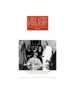 A Brief History of Social Security