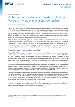 Protection of Customers` Funds in Electronic Money