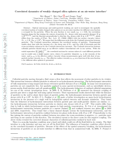 Correlated dynamics of weakly charged silica spheres at an air