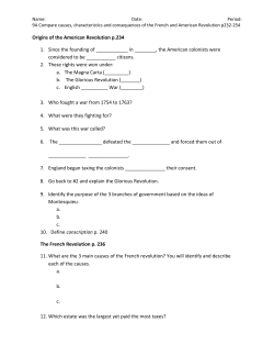 Compare American and French Revolution