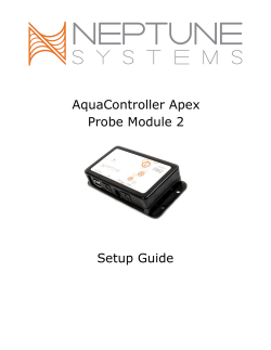 AquaController Apex Probe Module 2 Setup Guide