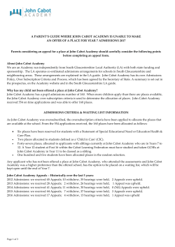 John Cabot Academy  (opens new window)