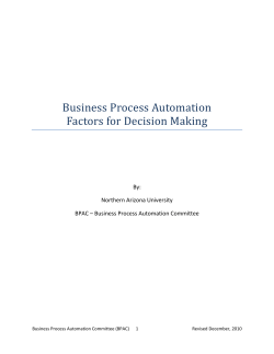 Factors for Decision Making - Northern Arizona University
