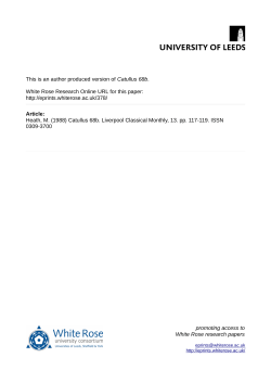 Catullus 68b - White Rose Research Online