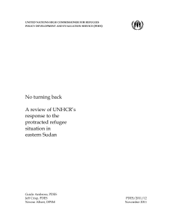No turning back A review of UNHCR`s response to the protracted