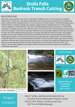 Stulls Falls Bedrock Trench Cutting