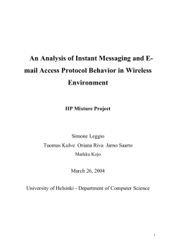 An Analysis of Instant Messaging and E