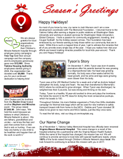 Newsletter - Yakima Valley Memorial Hospital