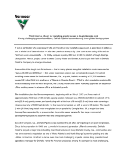 Third time`s a charm for installing gravity sewer in tough