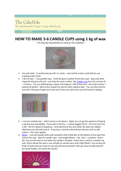 HOW TO MAKE 5-6 CANDLE CUPS using 1 kg of wax