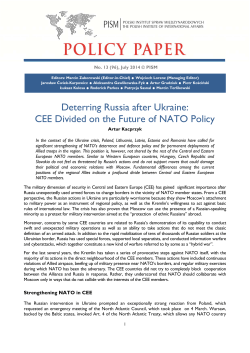 Deterring Russia after Ukraine: CEE Divided on the Future of NATO