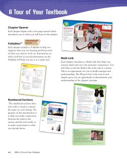 MathLinks 8 Tour of the Text