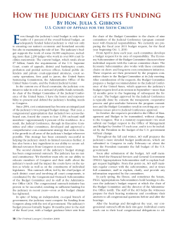 How the Judiciary Gets its Funding