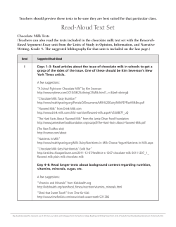 Read-Aloud Text Set - Jefferson Elementary School