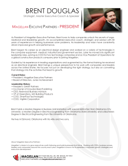 BRENT DOUGLAS - Magellan Executive Partners
