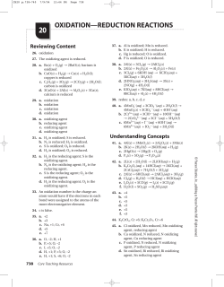 oxidation&mdash;reduction reactions