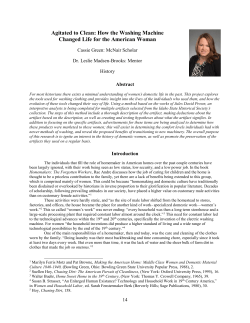 Agitated to Clean: How the Washing Machine Changed Life for the