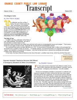 March, 2015 - Orange County Public Law Library