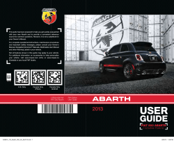 2013 FIAT Abarth User`s Guide