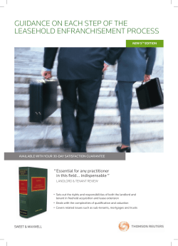 GUIDANCE ON EACH STEP OF THE LEASEHOLD