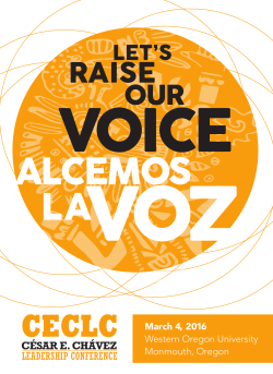 c&eacute;sar e. ch&aacute;vez - Cesar E. Chavez Leadership Conference