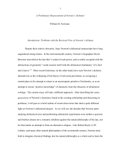 Newman Colloquium Paper 2014