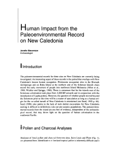 Human impact from the paleoenvironmental record on New Caledonia