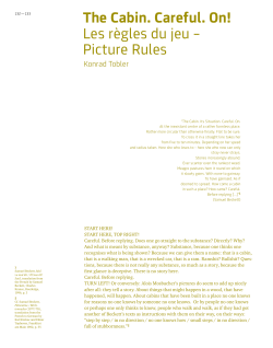 The Cabin. Careful. On! Les règles du jeu