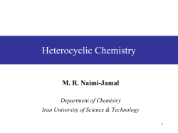 6 Pyridines: Reactions - Iust personal webpages