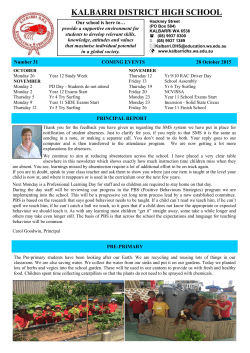 KALBARRI DISTRICT HIGH SCHOOL