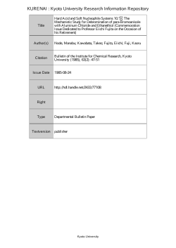 Hard Acid and Soft Nucleophile Systems 10. ¹ The