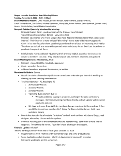 Minutes - Oregon Lavender Association