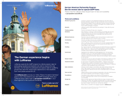 German American Partnership Program See the reverse
