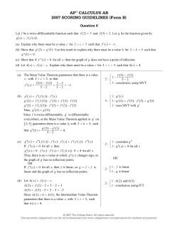 Sample Responses Q6 - AP Central