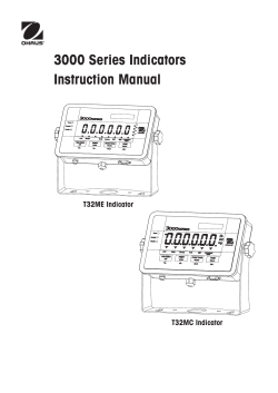 3000 Series Indicators Instruction Manual